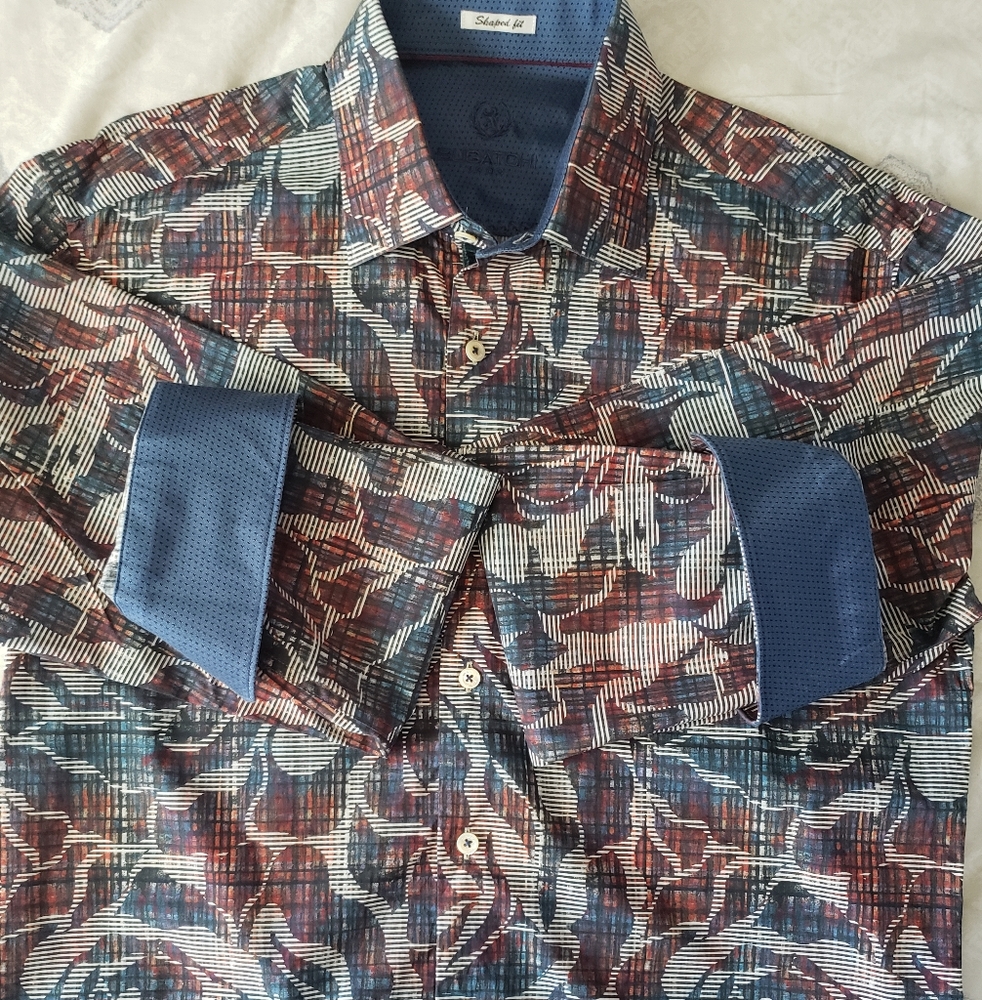 Bugatchi long sleeve shirt size M worn once
